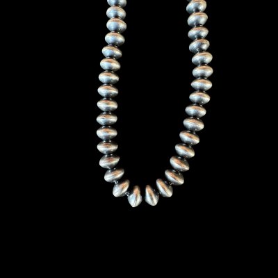 画像3: NAVAJO ナバホ族ナバホ　HAND MADE　シルバーナバホパールビーズネックレス