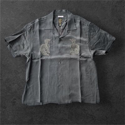 画像2: GYPSY＆SONS　M.O.G.ENBROID SUKA SHIRTS  CHARCOAL/BLACK