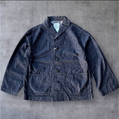 画像2: フルカウント FULL COUNT U.S.N. ShawlCollarDenimCoverall  （8oz）