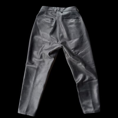 画像4: FINE CREEK  MOSSIR  OPEN DAY　ウォッシャブルレザーパンツ　　BLACK