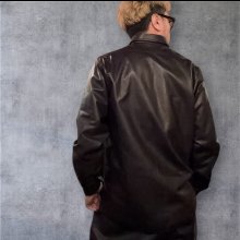 他の写真2: FINE CREEK  MOSSIR  GOOD MAN 　ウォッシャブルレザーシャツ　　BLACK