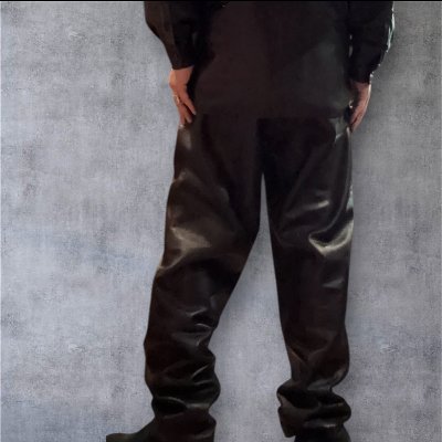 画像2: FINE CREEK  MOSSIR  OPEN DAY　ウォッシャブルレザーパンツ　　BLACK