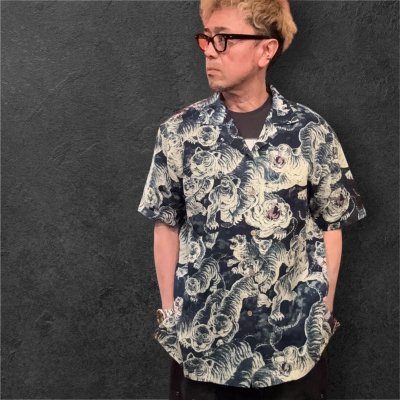 画像1: GYPSY＆SONS　INDIGO　HUNDRED TIGER SHIRTS  