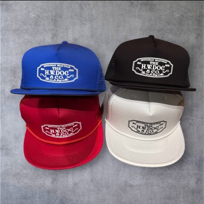 画像1: THE H.W.DOG&CO　MESH TRUCKER CAP  Red  Blue  Black　White