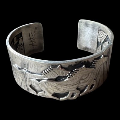 画像3: NAVAJO ナバホ族　Ｈｅｒｍａｎ・Vandever ハーマン・バンデバー　バングル