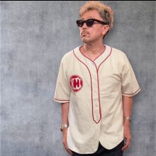 他の写真1: CUSHMANクッシュマン　COTTON FLANNEL BASEBALL SHIRT   OFF  WHITE/RED