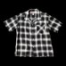 画像2: CUSHMAN クッシュマン　 OMBRE CHECK SHIRT    BLACK/WHITE (2)
