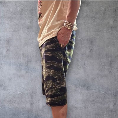 画像8: CUSHMAN（クッシュマン）ＭＩＮＩ　ＰＩＬＥ　ＳＷＥＡＴ　ＳＨＯＲＴＳ　スウェットショートパンツ　タイガーカモ