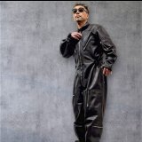 ２０２５AW　　FINE CREEK  MOSSIR  ALBERT　ウォッシャブルレザーレザーつなぎ　　BLACK