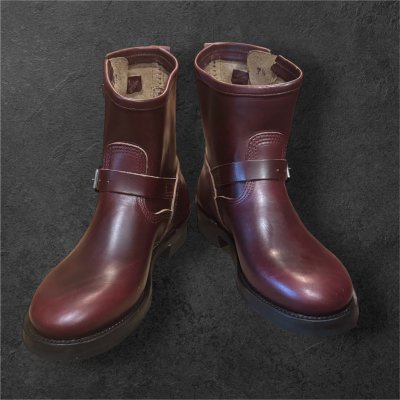 画像1: MAKERSメイカーズ　HORSE ENGINEER　SHORT 　CXL  BURGUNDY 