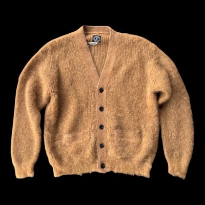 画像3: FULL COUNT フルカウント　Kid Mohair Cardigan  Black　Lit BROWN
