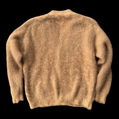 画像4: FULL COUNT フルカウント　Kid Mohair Cardigan  Black　Lit BROWN