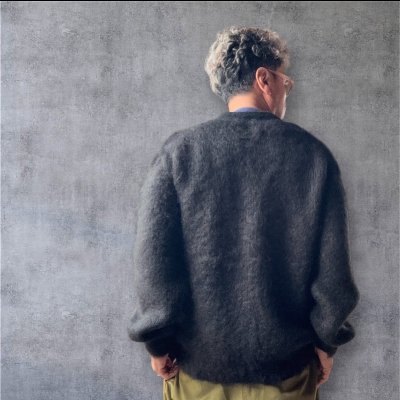 画像2: FULL COUNT フルカウント　Kid Mohair Cardigan  Black