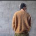 画像2: FULL COUNT フルカウント　Kid Mohair Cardigan  Black　Lit BROWN (2)