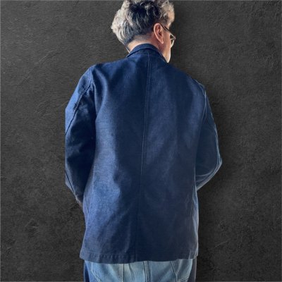 画像3: FULL COUNT フルカウント　INDIGO PIQUE UNSTRUCTURED JACKET