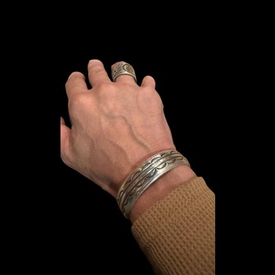 画像6: INDIANJEWELRY  Cippy Crazy Horse(シッピー クレイジーホース) インディアンジュエリー　バングル　ブレス