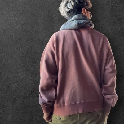 画像2: FULL COUNTフルカウントFading Sweat Hoodie  BORDEAUX/BLACK