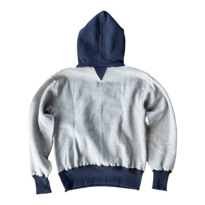 画像8: CUSHMAN(クッシュマン）TWO TONE SWEAT PARKA  後付けフードツートンカラー