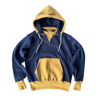 画像12: CUSHMAN(クッシュマン）TWO TONE SWEAT PARKA  後付けフードツートンカラー