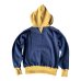 画像13: CUSHMAN(クッシュマン）TWO TONE SWEAT PARKA  後付けフードツートンカラー (13)