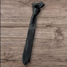 他の写真2: FINE CREEK  MOSSIR  CORRECT　ウォッシャブルレザー　ネクタイ　　BLACK