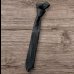 画像2: FINE CREEK  MOSSIR  CORRECT　ウォッシャブルレザー　ネクタイ　　BLACK (2)