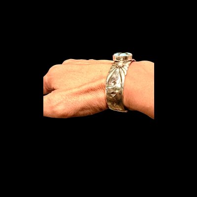 画像6: INDIANJEWELRY  Cippy Crazy Horse(シッピー クレイジーホース) インディアンジュエリー　ゴッドバーターコイズバングル　ブレス