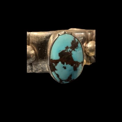 画像4: INDIANJEWELRY  Cippy Crazy Horse(シッピー クレイジーホース) インディアンジュエリー　ゴッドバーターコイズバングル　ブレス