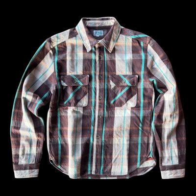 画像3: JELADOジェラード Unionworkers Shirts(ユニオンワーカーズシャツ) ショート丈  チェスナット