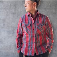JELADOジェラード Unionworkers Shirts(ユニオンワーカーズシャツ) ショート丈  トマトレッドsize１８