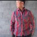 画像1: JELADOジェラード Unionworkers Shirts(ユニオンワーカーズシャツ) ショート丈  トマトレッドsize１８ (1)