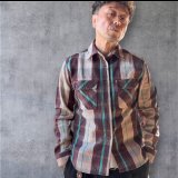 JELADOジェラード Unionworkers Shirts(ユニオンワーカーズシャツ) ショート丈  チェスナットsize１８