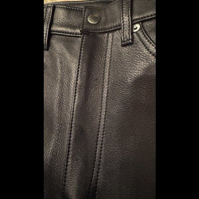 画像8: BOOTES    HOCK  　PIPED STEM TYPE　ウォッシャブルレザーパンツ　　BLACK