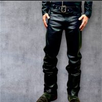 BOOTES  HOOV  TAPERED TYPE　ウォッシャブルレザーパンツ　　BLACK