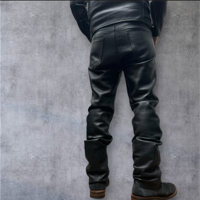 画像2: BOOTES    HOCK  　PIPED STEM TYPE　ウォッシャブルレザーパンツ　　BLACK