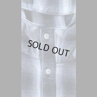 画像3: BranchWorks ブランチワークス　チェックフードシャツ　BLACK　ブラック