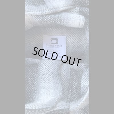 画像4: BranchWorks ブランチワークス　チェックフードシャツ　BLACK　ブラック