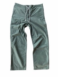 CUSHMAN クッシュマン　BACK SATIN WIDE PANTS バックサテンワイドパンツ　OLIVE オリーブ