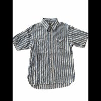 ＣＵＳＨＭＡＮ　クッシュマン　ＳＴＲＩＰＥ　ＷＯＲＫ　ＳＨＩＲＴＳ　ストライプワークシャツ　ＢＬＵＥ