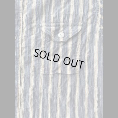 画像4: ＣＵＳＨＭＡＮ　クッシュマン　ＳＴＲＩＰＥ　ＷＯＲＫ　ＳＨＩＲＴＳ　ストライプワークシャツ　ＢＬＵＥ