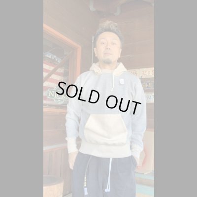 画像7: CUSHMAN(クッシュマン）TWO TONE SWEAT PARKA  ミックスグレー／ミックスベージュ