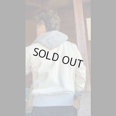 画像9: CUSHMAN(クッシュマン)TWO TONE SWEAT PARKA  クリーム/ミックスグレー