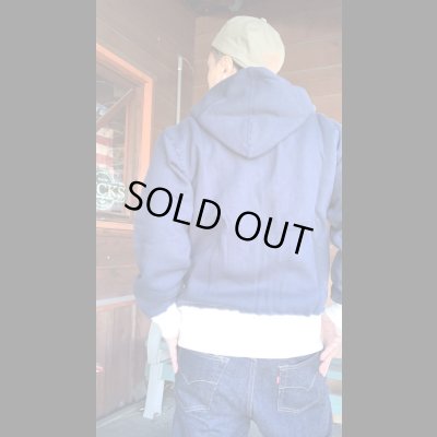 画像7: CUSHMAN(クッシュマン）TWO TONE ZIP SWEAT PARKA  ネイビー／ホワイト