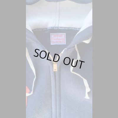 画像3: CUSHMAN(クッシュマン）TWO TONE ZIP SWEAT PARKA  ネイビー／ホワイト