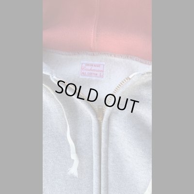 画像3: CUSHMAN(クッシュマン）TWO TONE ZIP SWEAT PARKA  ミックスグレー／レッド