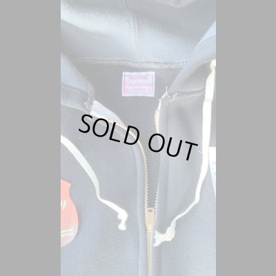 画像3: CUSHMAN(クッシュマン)TWO TONE ZIP SWEAT PARKA  ブラック/ダークグレー