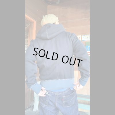 画像7: CUSHMAN(クッシュマン)TWO TONE ZIP SWEAT PARKA  ブラック/ダークグレー