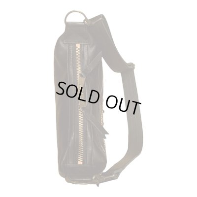 画像3: CUSHMAN クッシュマン　LEATHER SHOULEDR BAG　レザーショルダーバッグ　スタッズ　BLACK