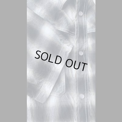 画像4: ＣＵＳＨＭＡＮ　クッシュマン　C/R OMBRAY CHECK WESTERN SHIRTS    BLACK