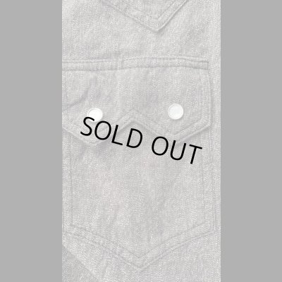 画像5: CUSHMAN  クッシュマン 撚杢シャンブレーウエスタンシャツ　　ミックスブラック